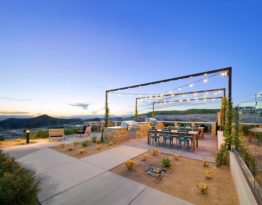 The Picnic and BBQ Area At The Lookout At Skyline In Santa Clarita