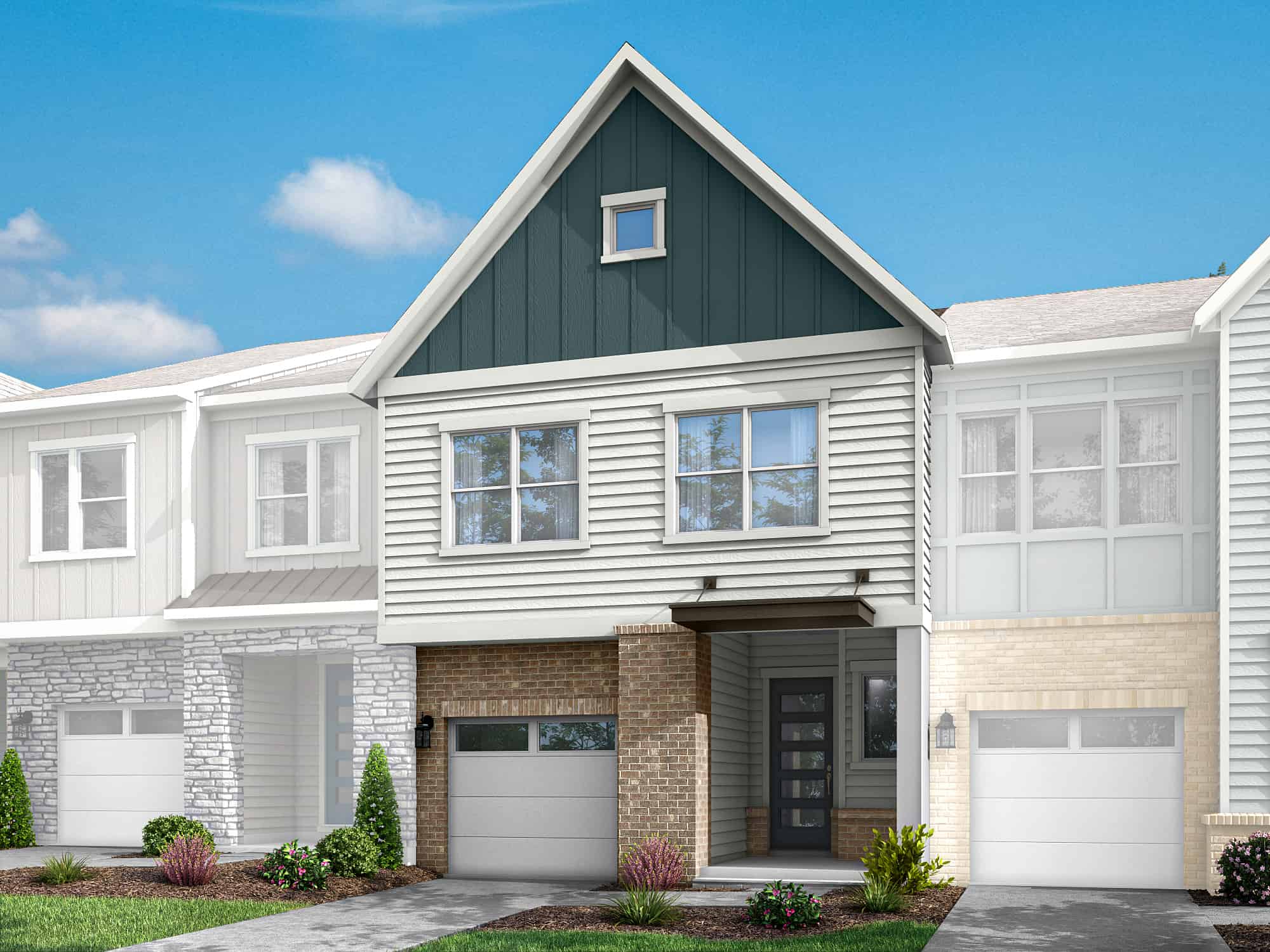 Townes at Chatham Park Plan 5 Exterior Style C