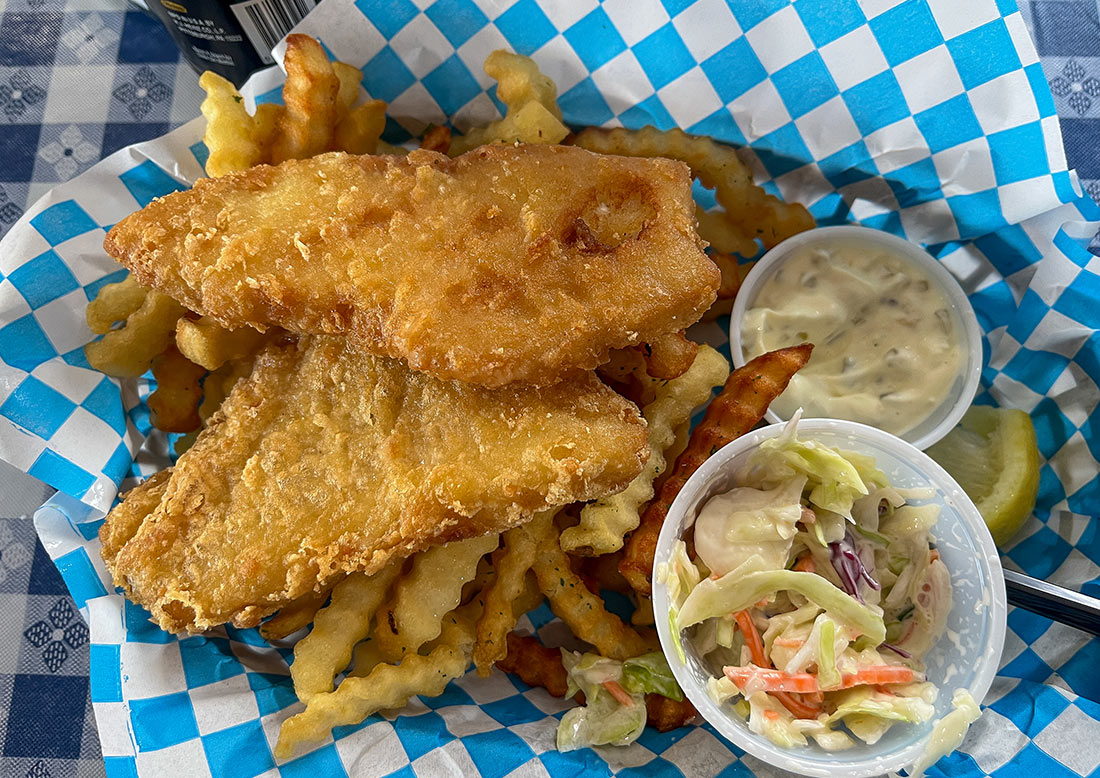 7. Devour a Seafood Lunch at Monroe Fish and Chips