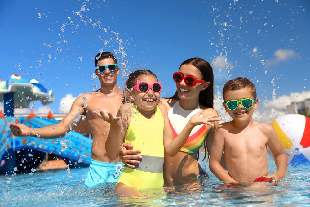 Family At The Water Park